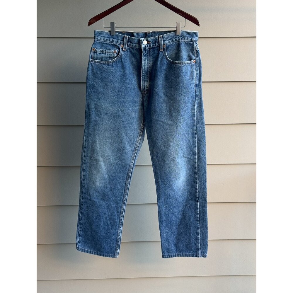 Vintage 505 Levi's Denim Jeans Blue Jeans 34x30 (inseam 28") made in Mexico